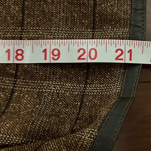 Jessica Howard Jacket Blazer Brown Tweed Plaid Zipped Size 10P - Picture 11 of 12